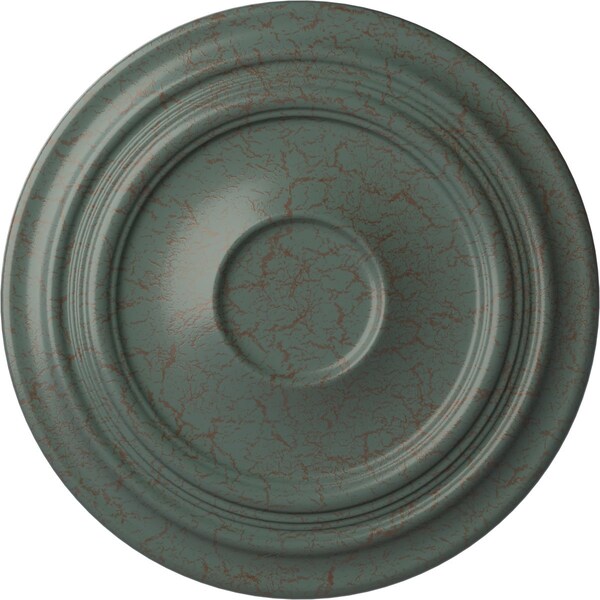 Ekena Millwork Traditional Ceiling Medallion (Fits Canopies up to 5 1/2"), 24 3/8"OD x 1 1/2"P, Cloud Burst Crackle CM24TRCBC - main